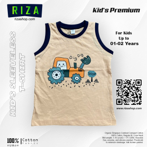 Kids Premium Sleeveless T-shirt.