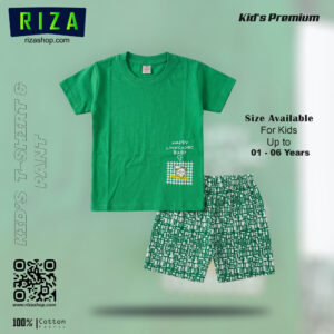 kids-shirt-pant-set-green