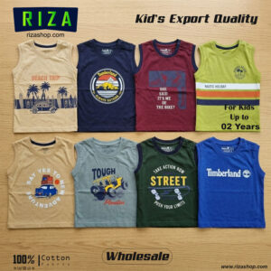 Kid's Sleeveless T-Shirt Export Quality
